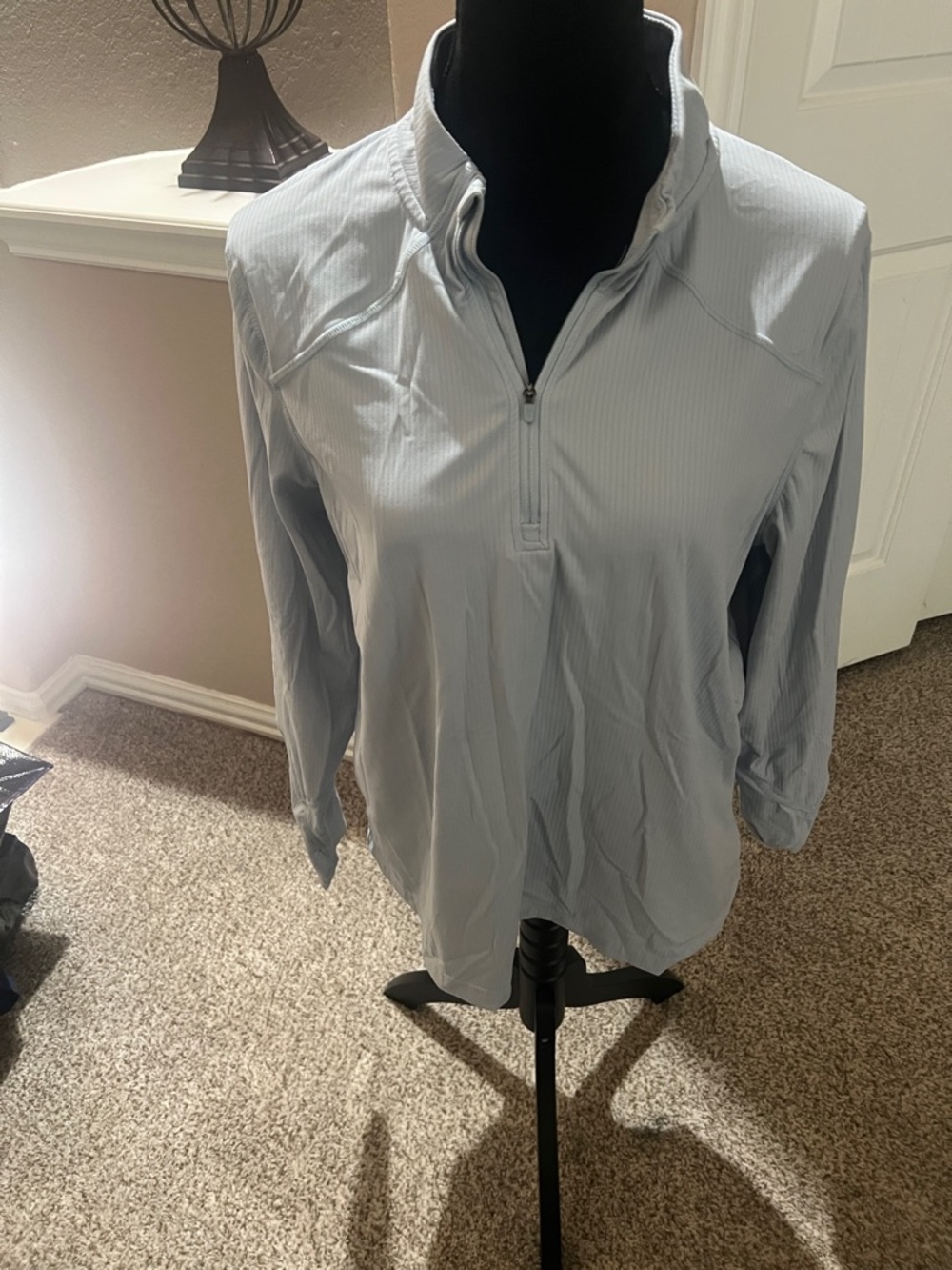 Women’s Light Blue Quarter-Zip Performance Shirt